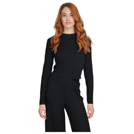 Target Γυναικεία μακρυμάνικη μπλούζα Rib Viscose Long Sleeve Crop Top